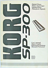 Korg SP-300 Digital Piano Original User's Operating Owner's Manual Book.