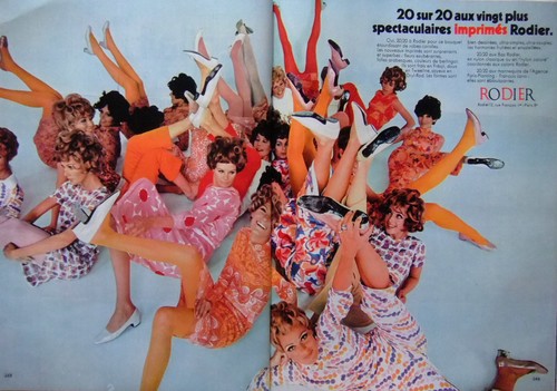 Publicité 1968 robes - 1968, rodier