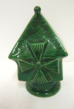 TIRELIRE A CASSER FORME MOULIN VERT FAIENCE ST CLEMENT FRANCE ANCIEN