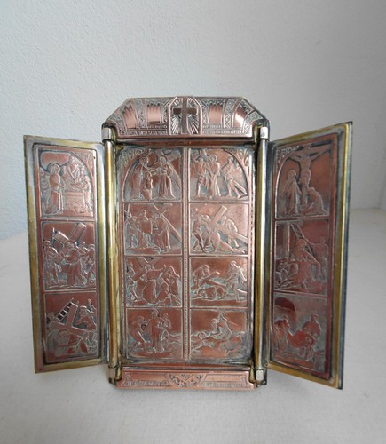Triptyque religieux art deco - ,