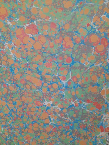 Papier marbré cuve de - la,