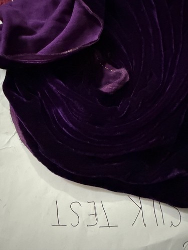 Tissu velours soie - 2,3, m