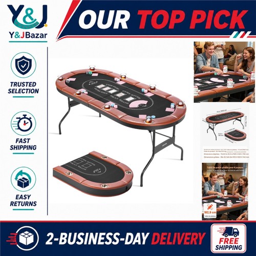 Table poker pliable 183 cm - table,