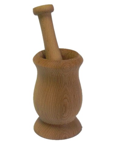 Mortier bois avec pilon - bois,