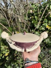 Crackle & Art Deco & Ceramic & Child & Candy Jar