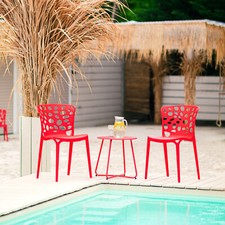 2 Chaises de jardin bistrot en