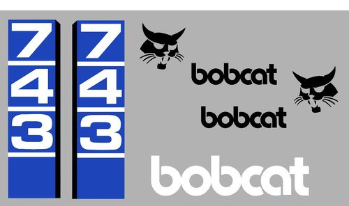 Bobcat 743 mini - bobcat, décalque