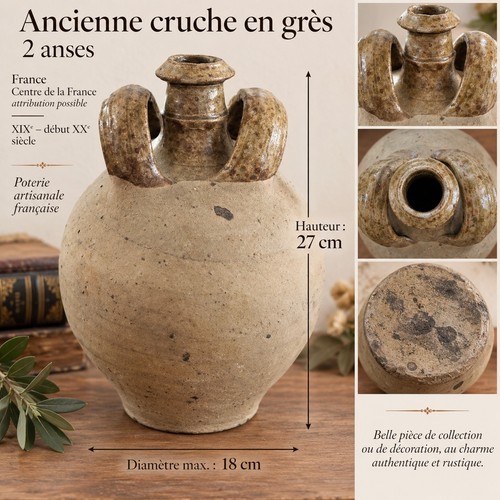 Ancienne cruche grès 2 - ancienne,