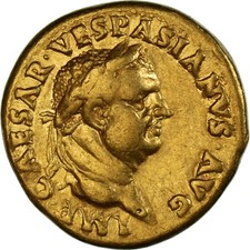 Vespasien, Aureus, 70, Rome