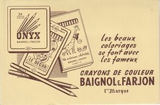 M51 BUVARD BAIGNOL & FARJON colored pencils ONYX 1st brand