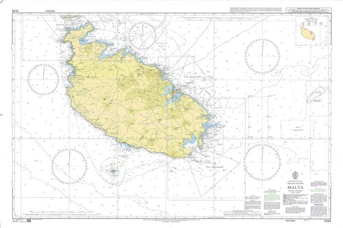 Carte nautique des îles - des,