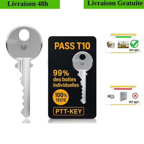 Clé pass ptt t10 pour - clé, boîte
