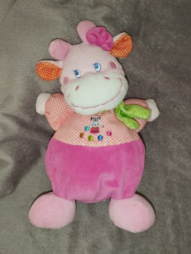 Doudou vache boule rose - doudou,
