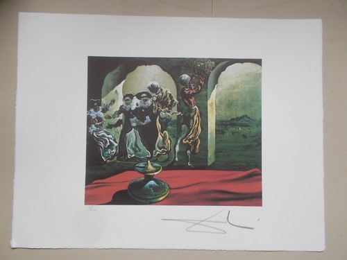 Lithographie salvador dali - dali, "