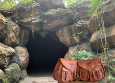 Sacoches De Moto En Cuir De Chèvre À Compartiments Multiples