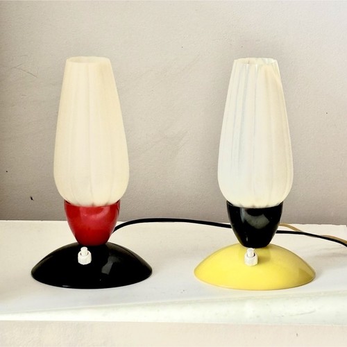 Lampes chevets vintage - lampes,