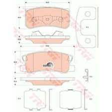 TRW Plaquette de Freins