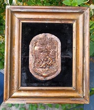 Cadre bas-relief cuivre ancien femme nue style baroque rococo nude art antique