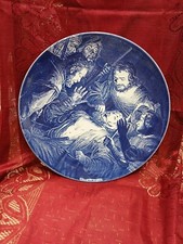 Vintage Delfts Blauw Chemkefa Maastricht Wall Plate Holland 
