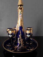 Bohemian Crystal Liqueur Service 