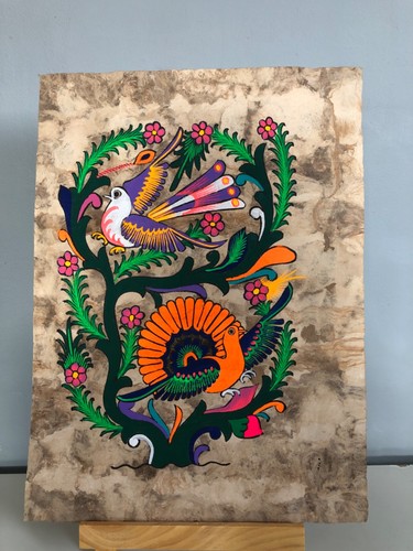 Peinture mexicaine sur amate
