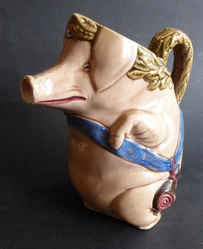 Pichet cruche cochon barbotine - pichet,