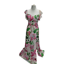 ex Quiz Womens Maxi V Neck Casual Party Cocktail Floral Summer Ladies Dress 8-14