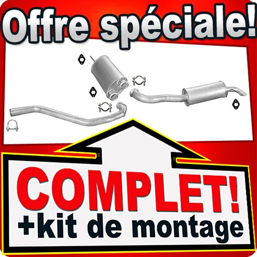Ligne pot échappement - pot, pour