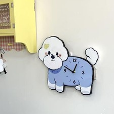 Horloge murale Bichon Frise, décoration murale pour bureau, cuisine, cadeau
