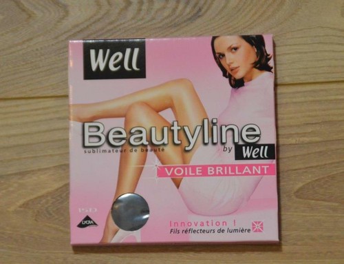 Collant noir voile - en, brillant