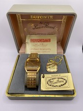 New! NOS! Dufonte by Lucien Piccard Vintage Antique Wrist Watch & Original Box!!
