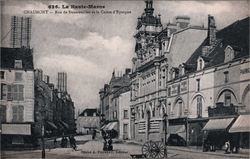 Cpa chaumont rue - chaumont,