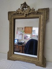 Ancien Miroir cadre en bois et