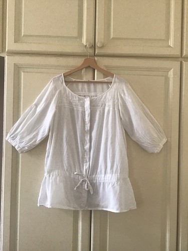 Blouse tunique blanche - blouse, /