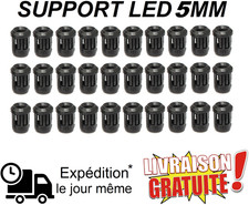 Lot 30 Support LED 5 mm Noir