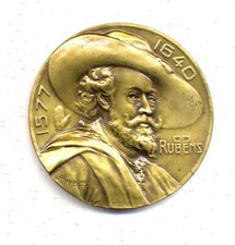 Belgique - Très jolie médaille en bronze de Pierre Paul Rubens 1577-1640