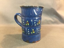 Antique Vintage Savoyard Pottery Glazed Earth Pitcher