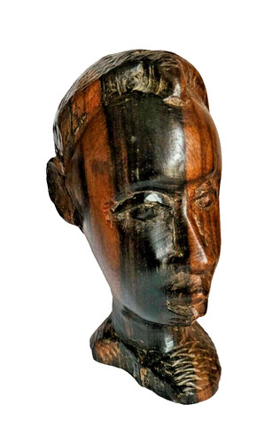 Statuette tete femme en - statuette, de