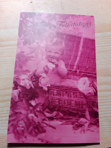 Belle cpa animée - belle, rose