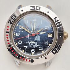 Vintage Vostok 2414A Amphibia Soviet wrist watch man Russian komandirskie SHIP