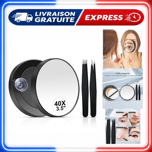 Miroir grossissant 40x rond - , 9
