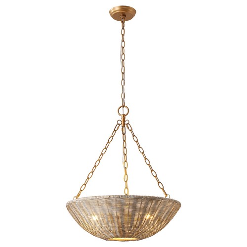 Light farmhouse chandelier - 3-light,