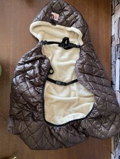 Manduca Baby Carrier Brown With Fur Lining For Cold Winter Days Super Condition