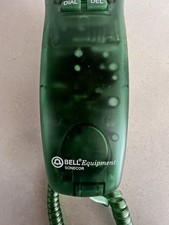 BELL EQUIPMENT SONECOR TRANSPARENT GREEN TELEPHONE