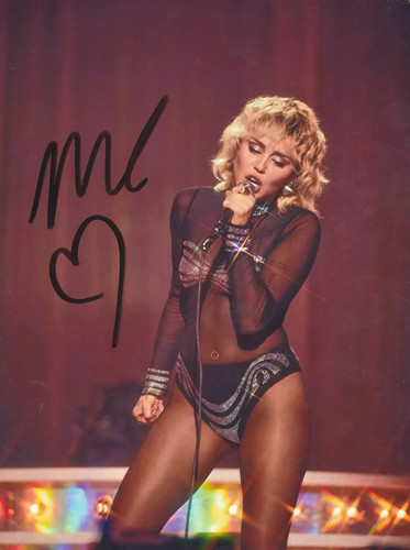 Miley cyrus signed - miley, photo