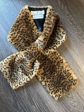 La Maison de la Fausse Fourrure Paris Faux Fur Collar Scarf France Leopard Print