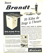 Advertising 08 24 1957 Brandt Wash 10kg Laundry Per Hour