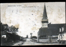 FOUILLOY (60) COMMERCE animé & EGLISE en 1907 / Ambulant BUCHY à AMIENS