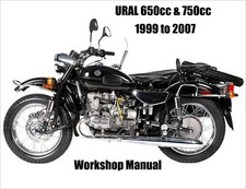 URAL 650cc & 750cc 1999 to 2007 WORKSHOP MANUAL - PDF Files