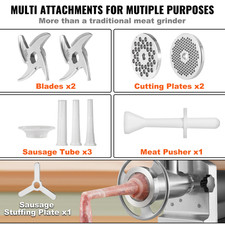 Hachoir À Viande Électrique Machine À Hacher 1100 W 450 Kg/H Saucisses